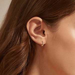 Nuevos pendientes de plata de ley S925 con circonita talla princesa para mujer, diseño minimalista de lujo, joyería fina hipoalergénica - Product Image 4