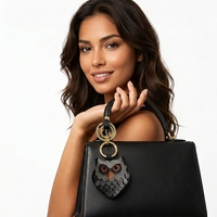 Sac en cuir véritable de luxe, durable, en forme d'oiseau hibou, design OEM ODM, tendance, fabriqué au Guangdong, autres accessoires