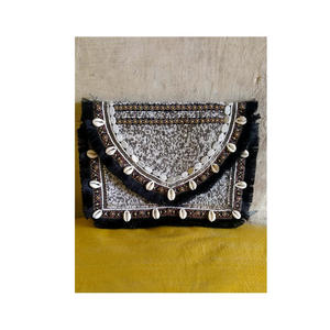 Sac à bandoulière perlé à la mode pour femmes de créateur bohème indien fait à la main soirée Shopping fête pochette géométrique fermeture éclair - Product Image 5