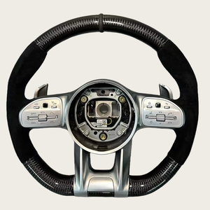Carbon-Lenkrad Passend für Mercedes Benz W205 C63 W213 E63 G63 GLS63S GLA45 A45 E43 <span class=keywords><strong>G55</strong></span> G63 W204 W223 - Product Image 2