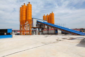 โรงงานผสมคอนกรีตแบบอยู่กับที่สถานีผสมดินซีเมนต์มีเสถียรภาพ Hzs75ผสมปูนและคอนกรีต - Product Image 6