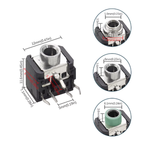 PJ-306M PJ306 <span class=keywords><strong>3</strong></span>,5mm Buchse 5-Pin Audio-Anschluss Mit Mutter DIP Stereo-Kopfhörerbuchse PJ-306 F <span class=keywords><strong>M</strong></span> <span class=keywords><strong>3</strong></span>,5MM Audio- und Video-Buchse - Product Image 2