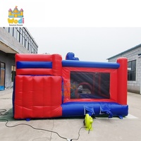 Château gonflable Spider-Man avec parcours d'obstacles, pour les fêtes d'anniversaire des enfants et les événements thématiques