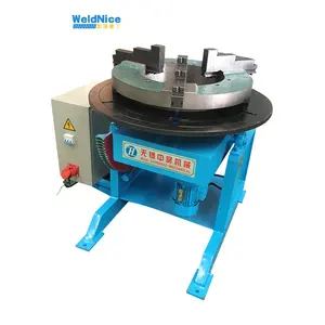 0-90 Degrees Rotating Round 600kg Welding Positioner Chuck Safety