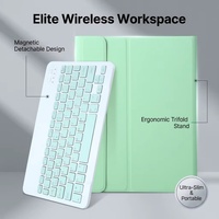Clavier sans fil ABS avec design détachable magnétique et en PU, housses pour tablette Samsung Tab S6 Lite 10.4 pour la 1ère génération