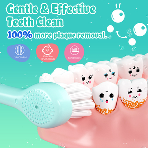 Seago niños temporizador automático inteligente impermeable batería recargable cerdas suaves silicona Oral Sonic cepillo de dientes eléctrico - Product Image 6