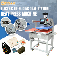 Presse à chaud électrique automatique nouvelle génération à double station 38x38cm avec écran tactile LCD pour impression numérique