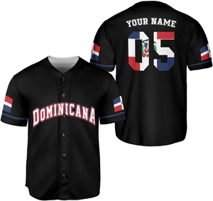 Maillots de baseball et uniformes de softball de la République dominicaine, vente en gros d'usine, personnalisation, t-shirt de softball de haute qualité - Product Image 2