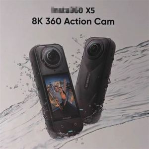 กล้องแอคชั่น Insta 360 เซ็นเซอร์ CMOS กันน้ำ 15 เมตร เลนส์เปลี่ยนได้ ภาพคมชัดระดับ HD กล้องวิดีโอบล็อก กล้องกีฬา รองรับ MicroSD 8K - Product Image 1