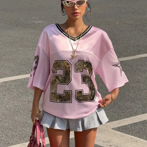 New <strong>Leopard</strong> <strong>Print</strong> Women'S Sexy Pink Loose Fit Sweatshirt Loose Y2K Women Digital Printing Shirt <strong>Top</strong> - Product Image 5