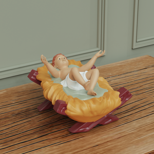 Figurine <span class=keywords><strong>de</strong></span> bébé <span class=keywords><strong>Jésus</strong></span> en résine personnalisée pour collection religieuse Statue <span class=keywords><strong>de</strong></span> bébé <span class=keywords><strong>Jésus</strong></span> avec <span class=keywords><strong>berceau</strong></span> pour décor <span class=keywords><strong>de</strong></span> nativité <span class=keywords><strong>de</strong></span> Noël - Product Image 5