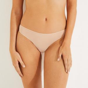 ثونغ بيكيني لولو كاستوم منخفض الخصر، مريح ومصنوع من حرير الثلج، بمسامات تهوية وإحساس بالبرودة بلون سادة - Product Image 4
