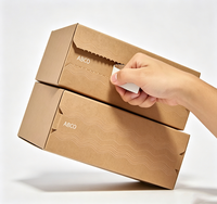 Boîte d'expédition en carton ondulé personnalisée pour envoi postal, impression de logo personnalisée, boîte d'expédition pour emballage de portefeuille, livre, bouteille d'eau