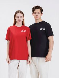 Custom High Quality T-shirt Men's and Women's Custom Printed logo Blank T-shirt - Product Image 6