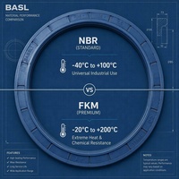 Joint d'étanchéité radial NBR FKM pour arbre rotatif BABSL BASL BAUMSL pour moteur de pompe automobile et industrielle