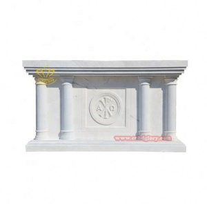 Mesa de <span class=keywords><strong>altar</strong></span> de mármol personalizada de lujo y escultura cruzada diseños de <span class=keywords><strong>iglesia</strong></span> <span class=keywords><strong>cristiana</strong></span> estatuas personalizadas - Product Image 6