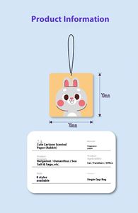 Factory Price Tiny Customized logo Deodorizing Perfume <b>Card</b> Hot Selling Multi Scenario Cute Cartoon Animals Perfume <b>Card</b> - Product Image 5