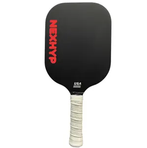 NEXHYP T43 Custom Edge Toray T700 Thermoformed Pickleball Paddle Raw Carbon Textured Noise-reducing Pickleball Paddle 16mm Core
