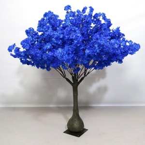 Arbre de <span class=keywords><strong>cerisier</strong></span> japonais artificiel en soie, 8 pieds 30 pouces, avec branches en plastique, éclairage LED, pour décoration murale intérieure de mariage - Product Image 6