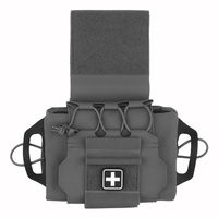 WOSPORT Kit IFAK à fixation rapide auto-agrippante, sac médical MOLLE moyen pour porte-plaques, accessoires de chasse