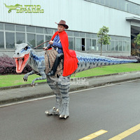 Costume de dinosaure animatronique à pattes cachées, Vélociraptor à monter