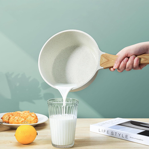 High Quality Modern Style <b>Induction</b> Ready Soup Stock Pots Ceramic Non-Stick Die Cast <b>Saucepan</b> Milk Pot Glass Lid Dishwasher Safe - Product Image 5