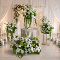 Arrangement de fleurs artificielles de haute qualité pour la décoration de table de mariage, décoration de demande en mariage