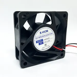 Ventilador Radial DC de Alta Qualidade Ventilador Sem Escova Nidec 6025 5V 12V 24V Suplort 60X60X25mm DC Axial Fans