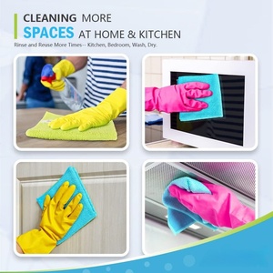 Serviette de cuisine en microfibre 80% polyester 20% polyamide, absorbante, pour le lavage et le nettoyage - Product Image 4