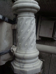 Tùy chỉnh thiết kế hiện đại thiên nhiên đá cẩm thạch cột trang trí Roman cột trụ cột cho ngôi nhà - Product Image 6