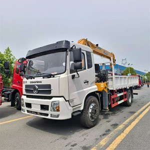 รถบรรทุกติดเครนไฮดรอลิก Dongfeng 8 ตัน แบบบูมตรง ขับเคลื่อน 4x2 พร้อมขาย - Product Image 4