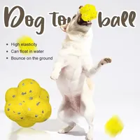Jouet pour chien, balle ETPU super résistante aux morsures, légère, à haute élasticité, interactive, pour lancer et faire voler, accessoires