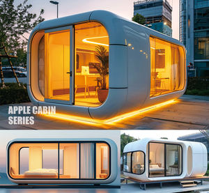 בית קפסולה מודולרי מאלומיניום ידידותי לסביבה, חסכוני באנרגיה, עיצוב ירוק, קפסולת חלל מאלומיניום, קבין תפוח. - Product Image 5