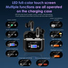 หูฟังไร้สาย V8 <span class=keywords><strong>TWS</strong></span> พร้อมหน้าจอสัมผัส LCD แสดงผลแบบดิจิตอล ตัดเสียงรบกวน กันน้ำ เหมาะสำหรับออกกำลังกาย - Product Image 5