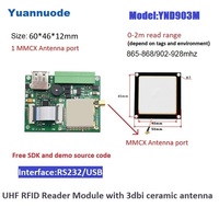 Mini módulo RJ45 UHF RFID lector TTL RFID con antena 860-960MHz RS232 EPS32 módulo Lector UHF RFID Raspberry Pi