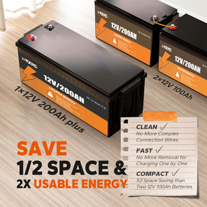 <span class=keywords><strong>12V</strong></span> 50Ah 100Ah 200Ah 300Ah LiFePO4 ディープサイクルバッテリー 充電式 家庭用蓄電池 リチウムイオンバッテリー - Product Image 4