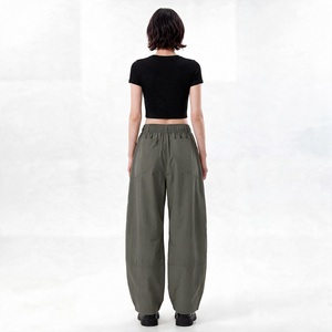 Pantalon Harem Vert Olive Homme/Femme, Taille Élastique Ceinturée, Coupe Ample, Décontracté, Respirant, Léger, pour Activités de Plein Air - Product Image 5