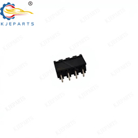 Connecteur à broches courbées à extrémité ouverte 2EDGR mâle 4 broches noir 5,08 mm pour carte PCB