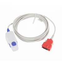 Compatible avec le capteur Spo2 M Pront-o7/Rad-5v, sonde Spo2 réutilisable à clip pour adulte à 20 broches avec technologie Rainbow