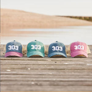 หมวกเบสบอลปักโลโก้แบบสั่งทำพิเศษ เหมาะสำหรับใส่ไปชายหาด ระบายอากาศได้ดี ผ้าฝ้ายคุณภาพสูง 100% ตาข่าย - Product Image 2