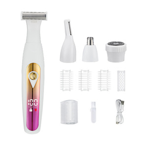 Rasoir électrique One Blade pour femme, pour le visage et le corps, tondeuse pour l'aine, tondeuse pour poils du corps, tondeuse à sourcils - Product Image 1
