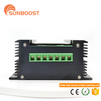 Sunboost 24V Éolienne haut de gamme 300W 500W 800W 1KW 1.2KW 1.5KW Panneau solaire MPPT DC/AC à DC Wind-solar Hybrid Controller