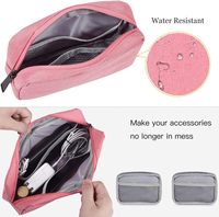 Pochette de rangement pour accessoires électroniques personnalisés, sac de voyage pour gadgets, étui de transport pour chargeur, câble USB, carte SD