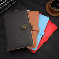 Agenda en cuir PU thermique au design unique, couverture rigide, agenda magnétique hebdomadaire, planificateur de mariage, ensemble cadeau avec boucle pour stylo