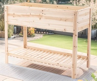 Jardinière en bois moderne personnalisée pour l'extérieur, bac de plantation résistant à la corrosion, pot de fleurs pour usage domestique, culture de grande taille