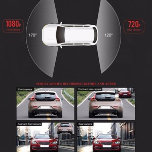 <span class=keywords><strong>3.5</strong></span> inch HD 1080P máy ảnh Rear View gương Dash Cam ống kính kép tự động xe Video Recorder máy ảnh xe Car <span class=keywords><strong>DVR</strong></span> HD - Product Image 4
