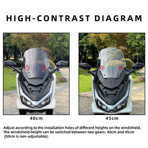 Kit <span class=keywords><strong>parabrezza</strong></span> moto regolabile in altezza <span class=keywords><strong>parabrezza</strong></span> anteriore protezione vento e sabbia per <span class=keywords><strong>Honda</strong></span> <span class=keywords><strong>PCX</strong></span> - Product Image 2