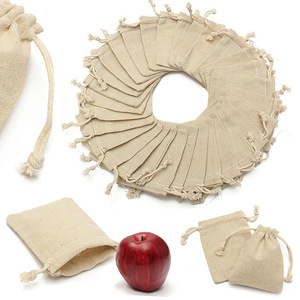 Sac de shopping en sergé de coton avec cordon de serrage, logo de marque personnalisé, différentes tailles, sac à chaussures, sac à main, sac à vêtements, sac anti-poussière, pochette en coton mousseline pour emballage - Product Image 5