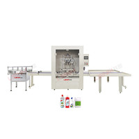 Machine de remplissage liquide anti-corrosion 4 têtes décapage liquide alcalin nettoyant pour toilettes liquide Machine de remplissage automatique
