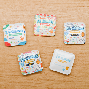 10 pezzi monouso per uso alimentare <span class=keywords><strong>PE</strong></span> guanti impermeabili Fast Food cucina ristorante confezionati singolarmente casa Picnic all'aperto - Product Image 4